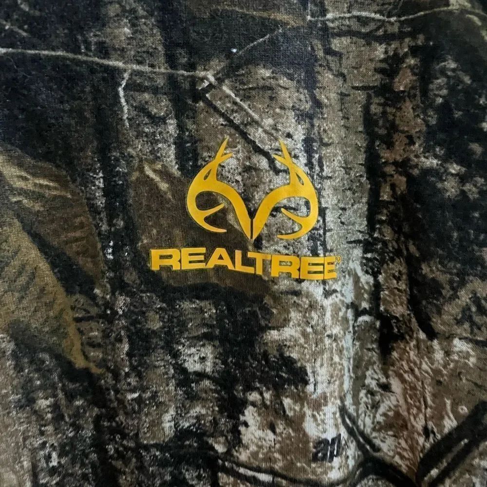 Realtree Woods Camo Print Long Sleeve T-Shirt sz 2XL EUC